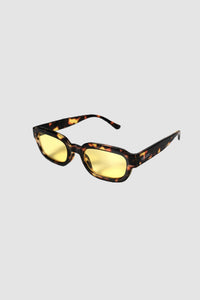 Vintage recycled rectangular tortoiseshell glasses 