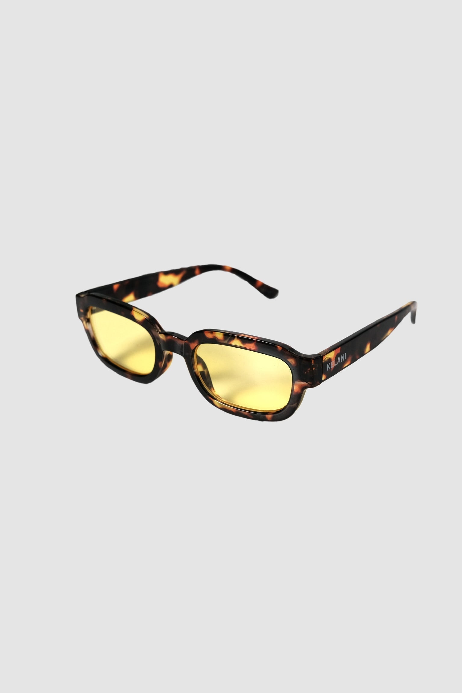 Vintage recycled rectangular tortoiseshell glasses 