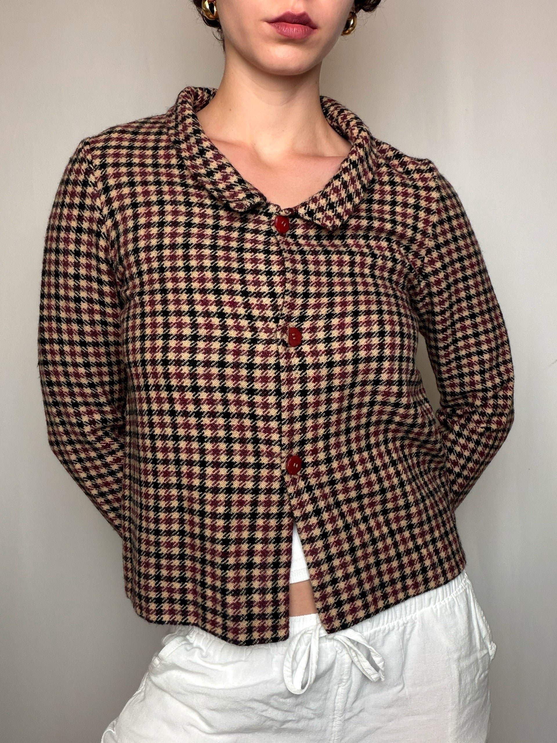Blazer pied de poule XS vintage