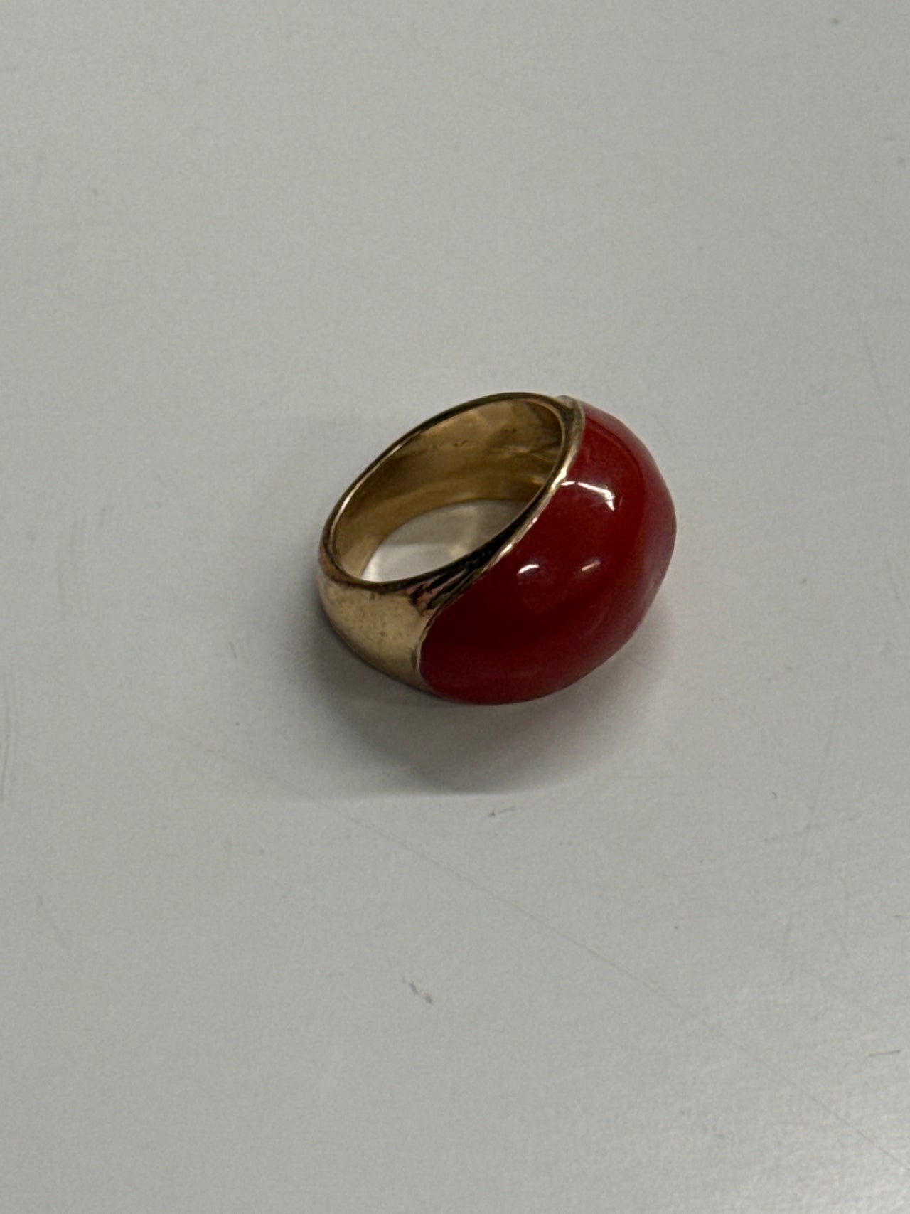 Bague large rouge live