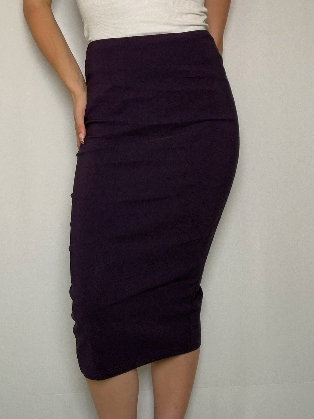 jupe crayon Violet S vintage