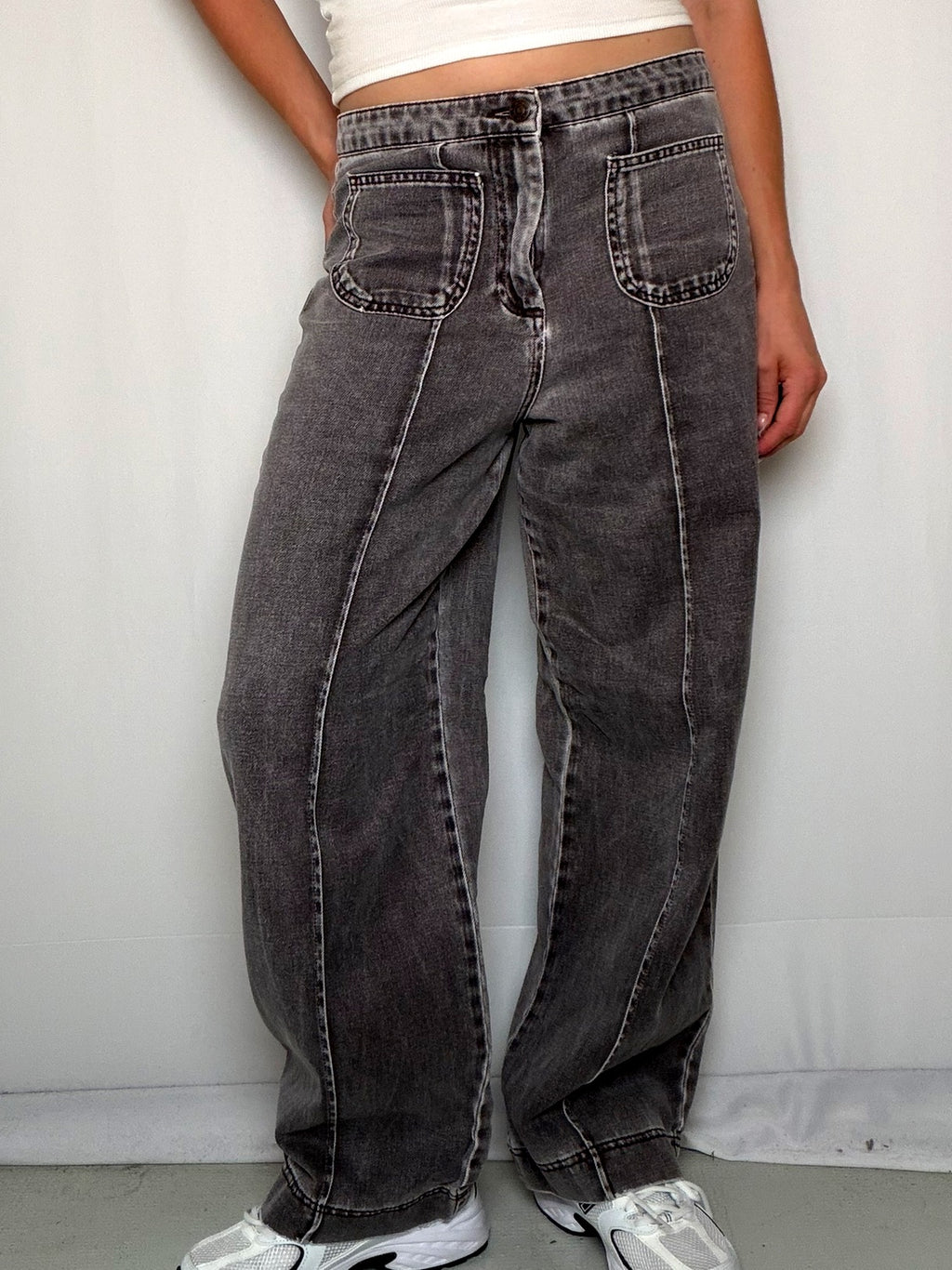 Pantalon Gris Délavé M vintage