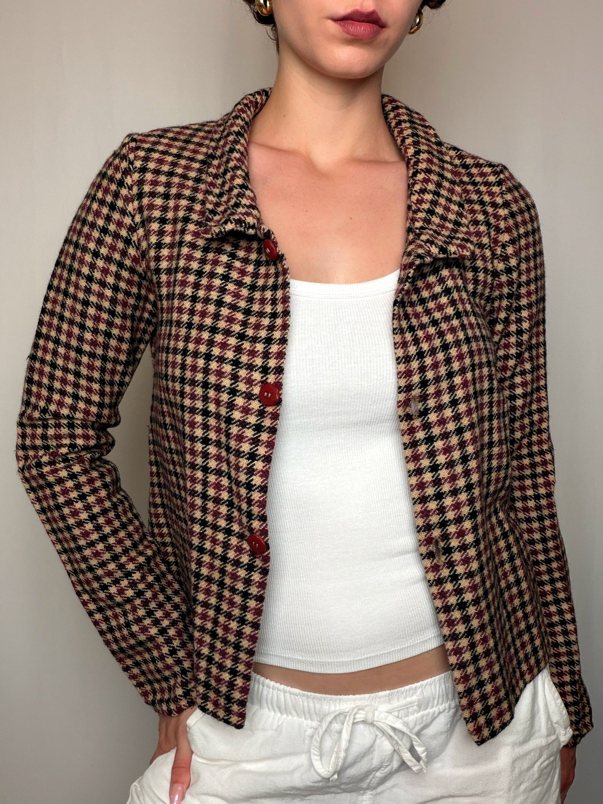Blazer pied de poule XS vintage