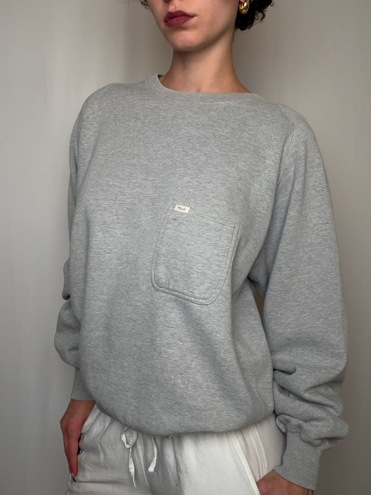 Sweat gris Ralph Lauren M vintage