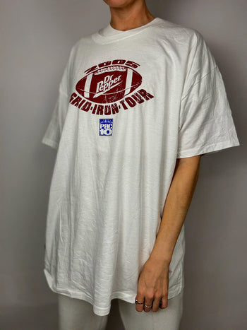 T-shirt Dr. Pepper blanc et rouge