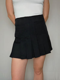 Jupe plissée noire XS/S vintage