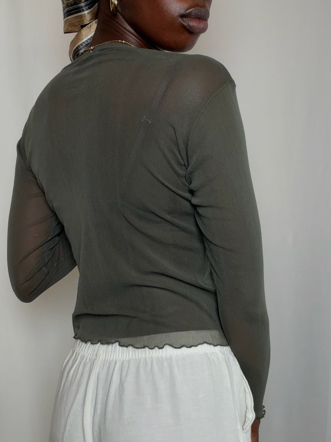 Top Vert Kaki S/M vintage
