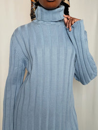 Pull à col roulé bleu Hugo boss XL vintage