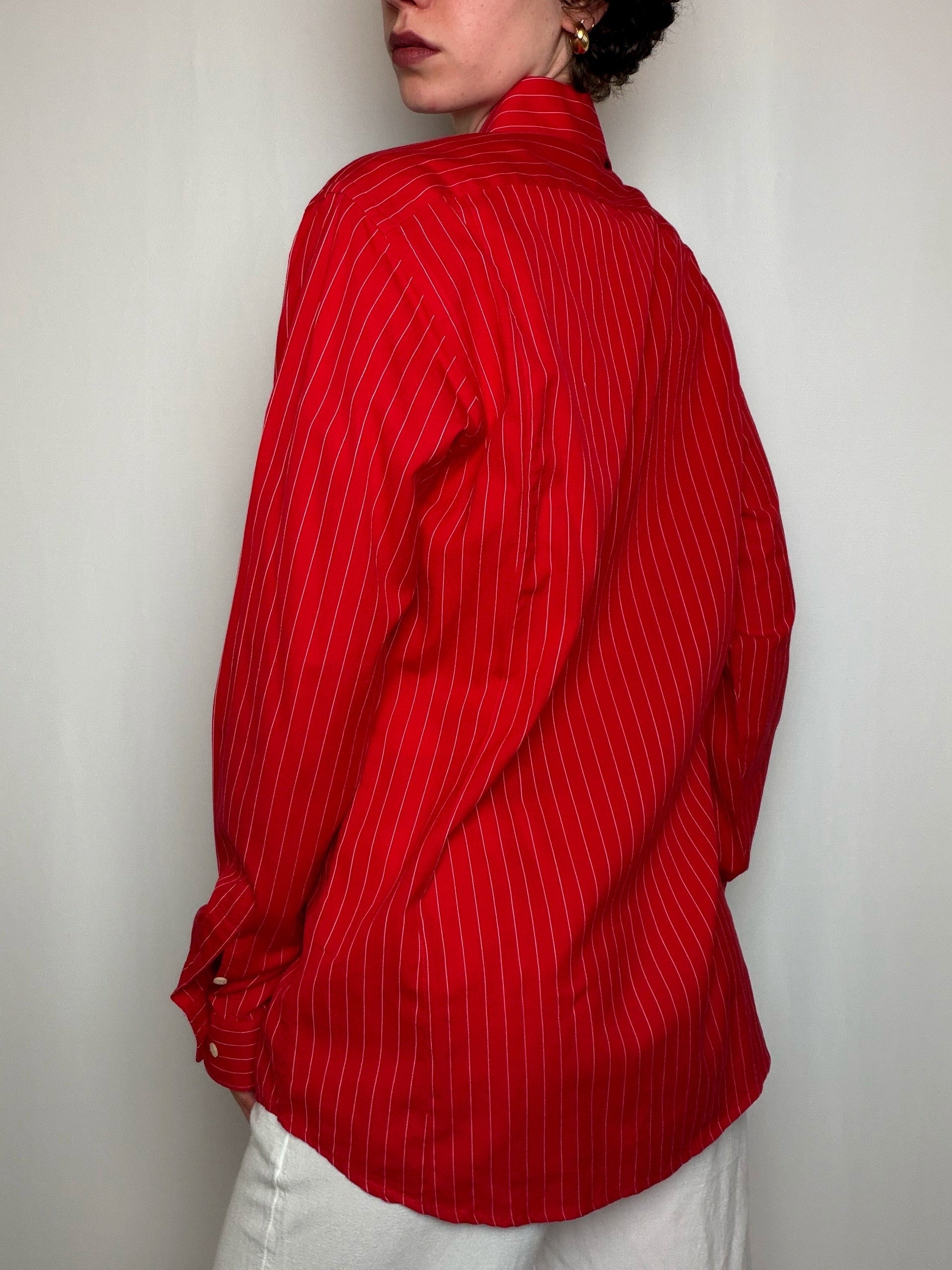Chemise Rouge Lacoste S/M vintage