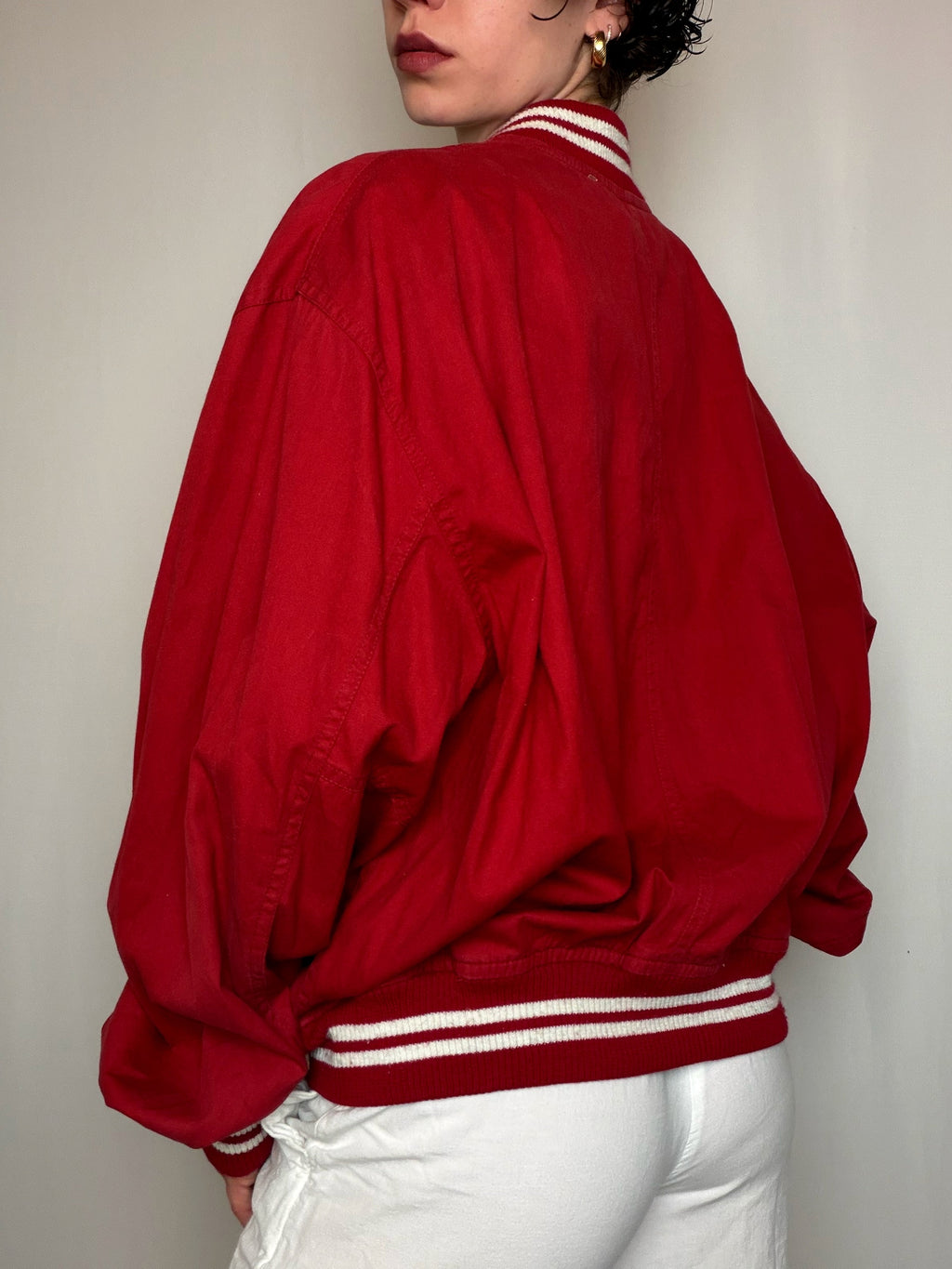 Jacket De Sport Rouge Levi's XL vintage