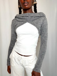 Bolero gris vintage