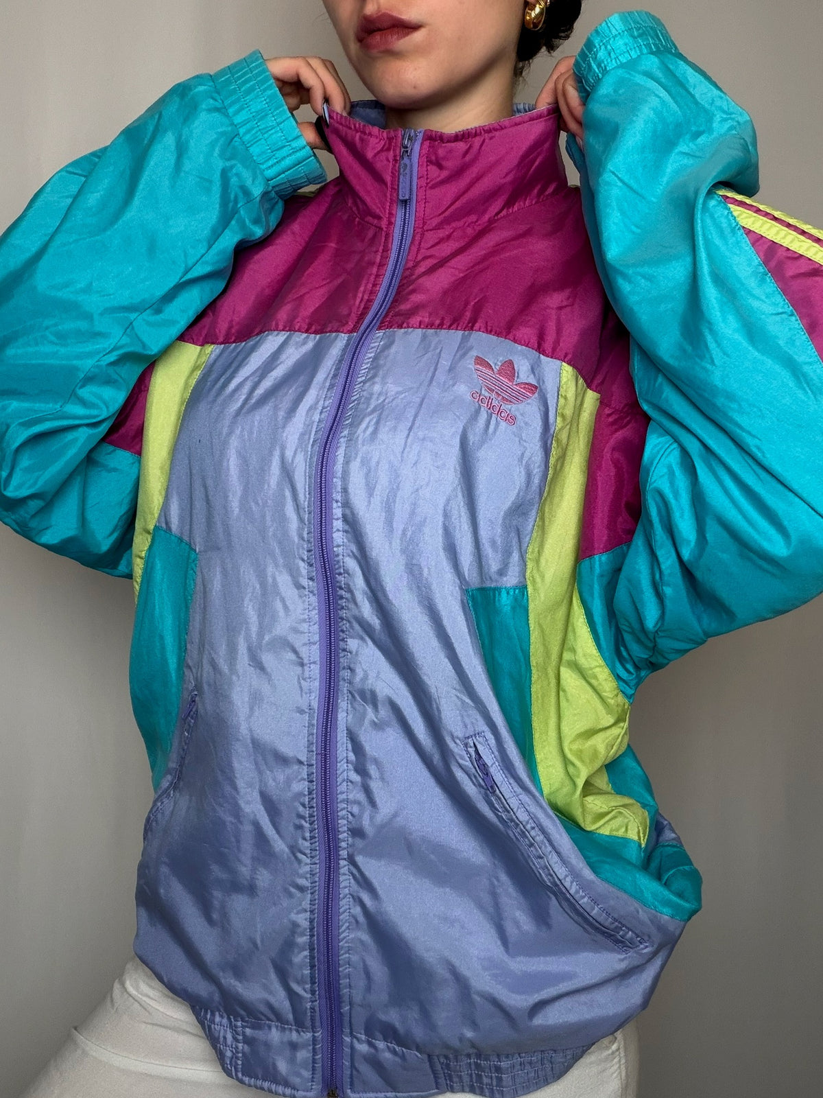 Jacket De Sport Multicolore Adidas M/L vintage