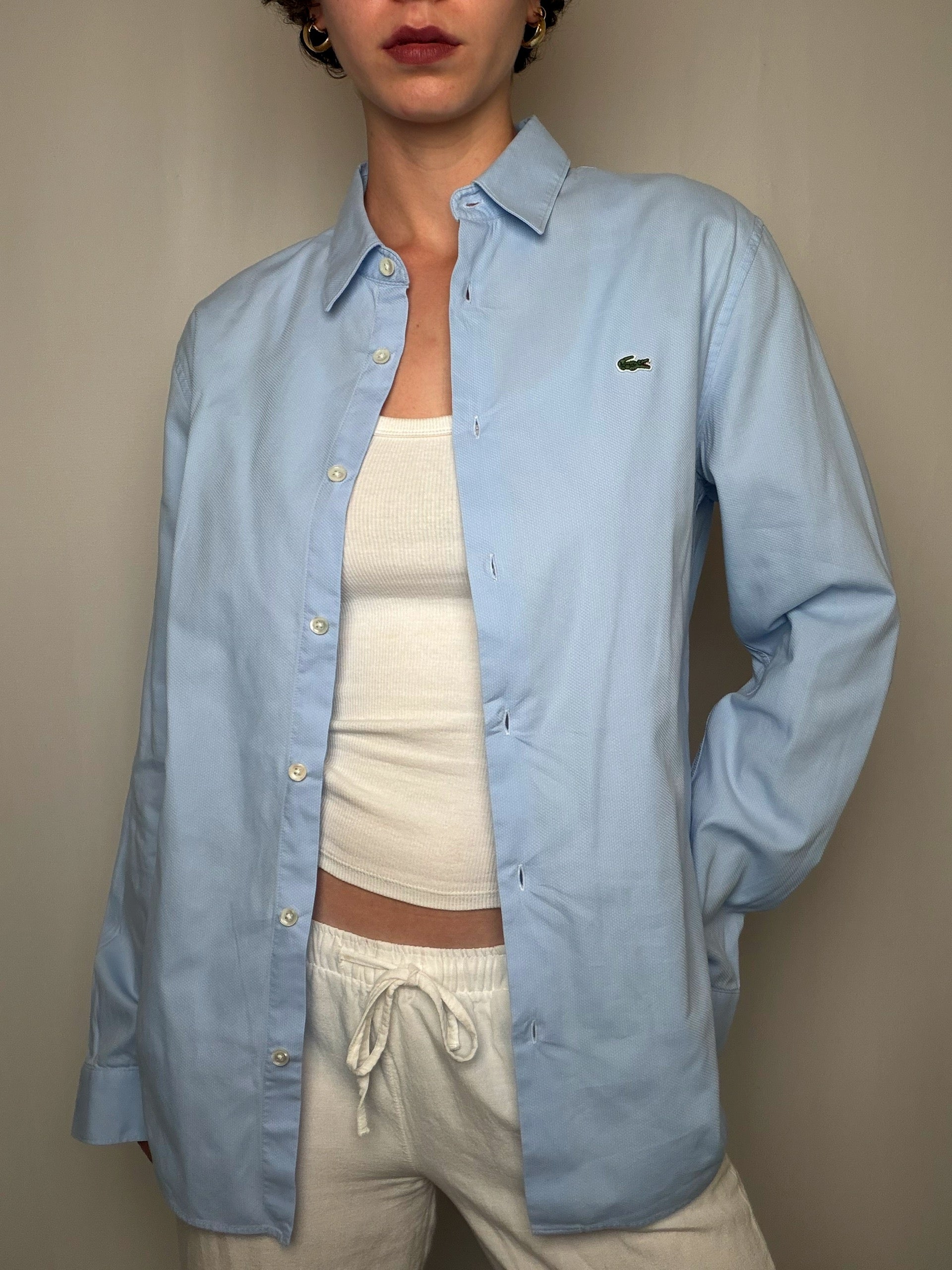 Chemise Blue Lacoste S/M vintage
