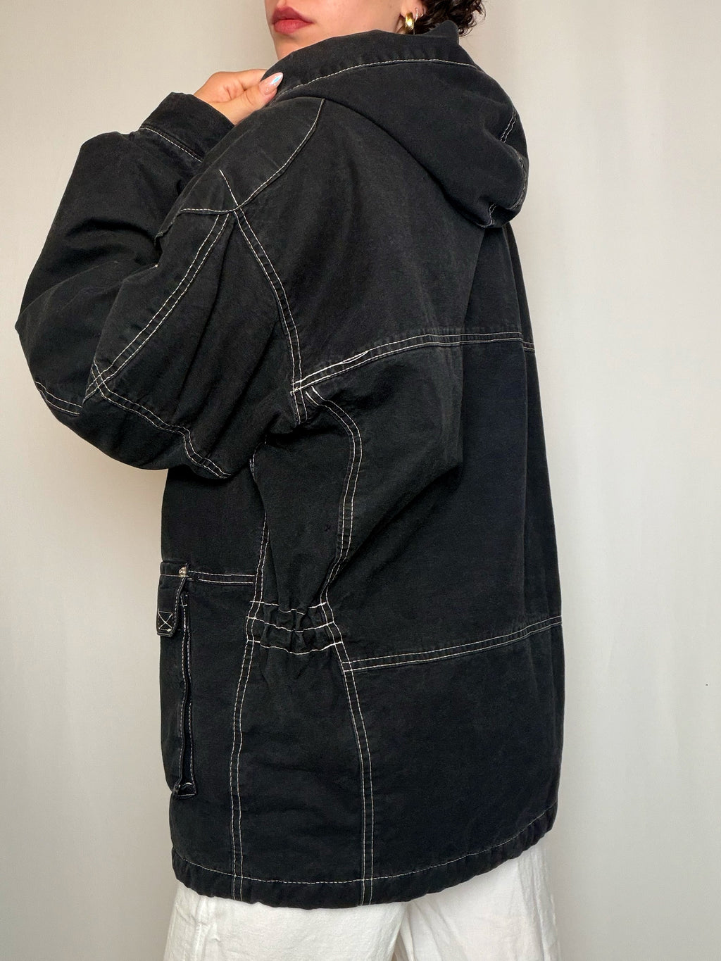 Parka noire XL vintage