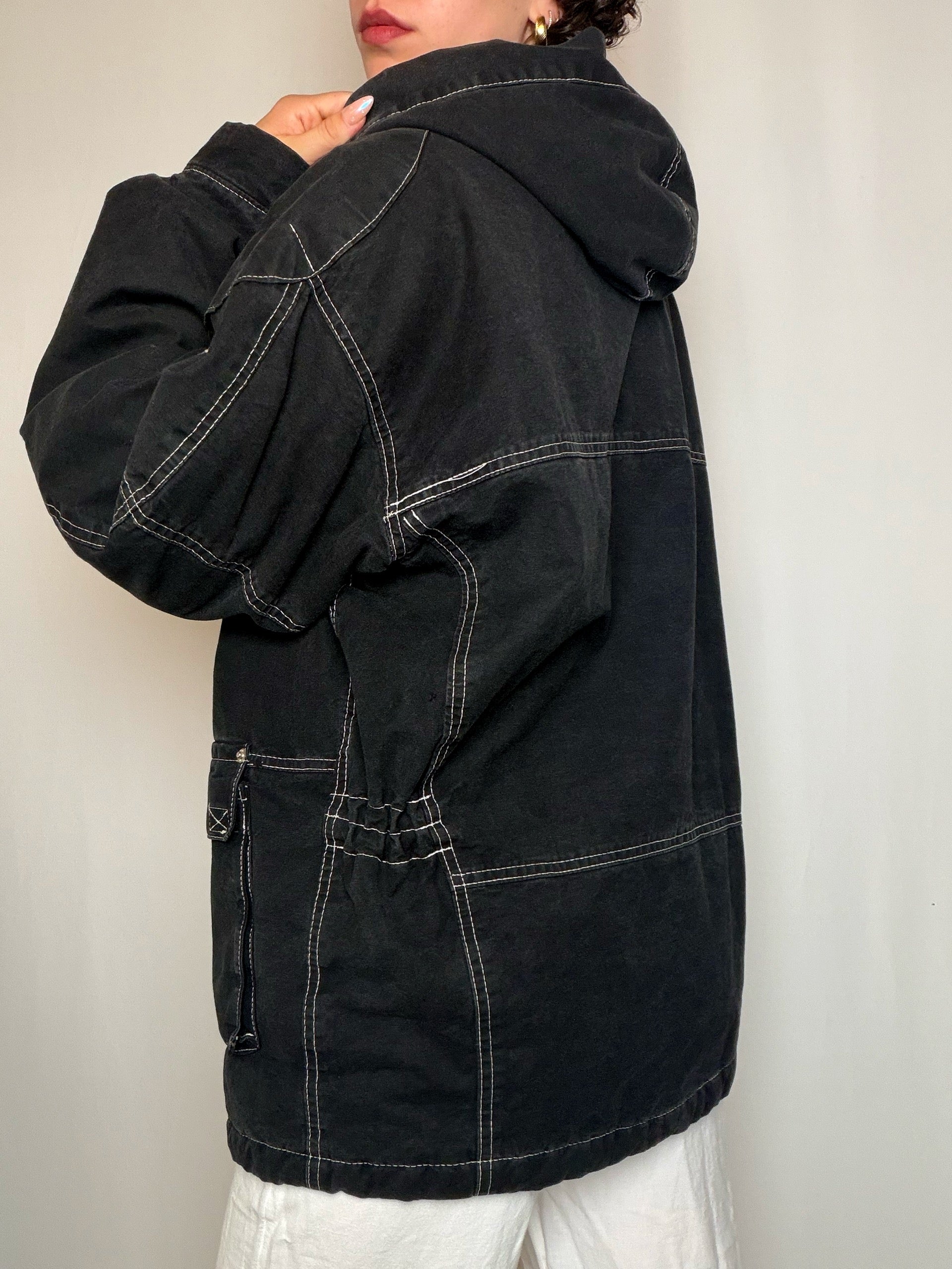 Parka noire XL vintage