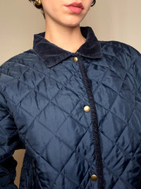 Matelassée Bleu Marine M/L vintage