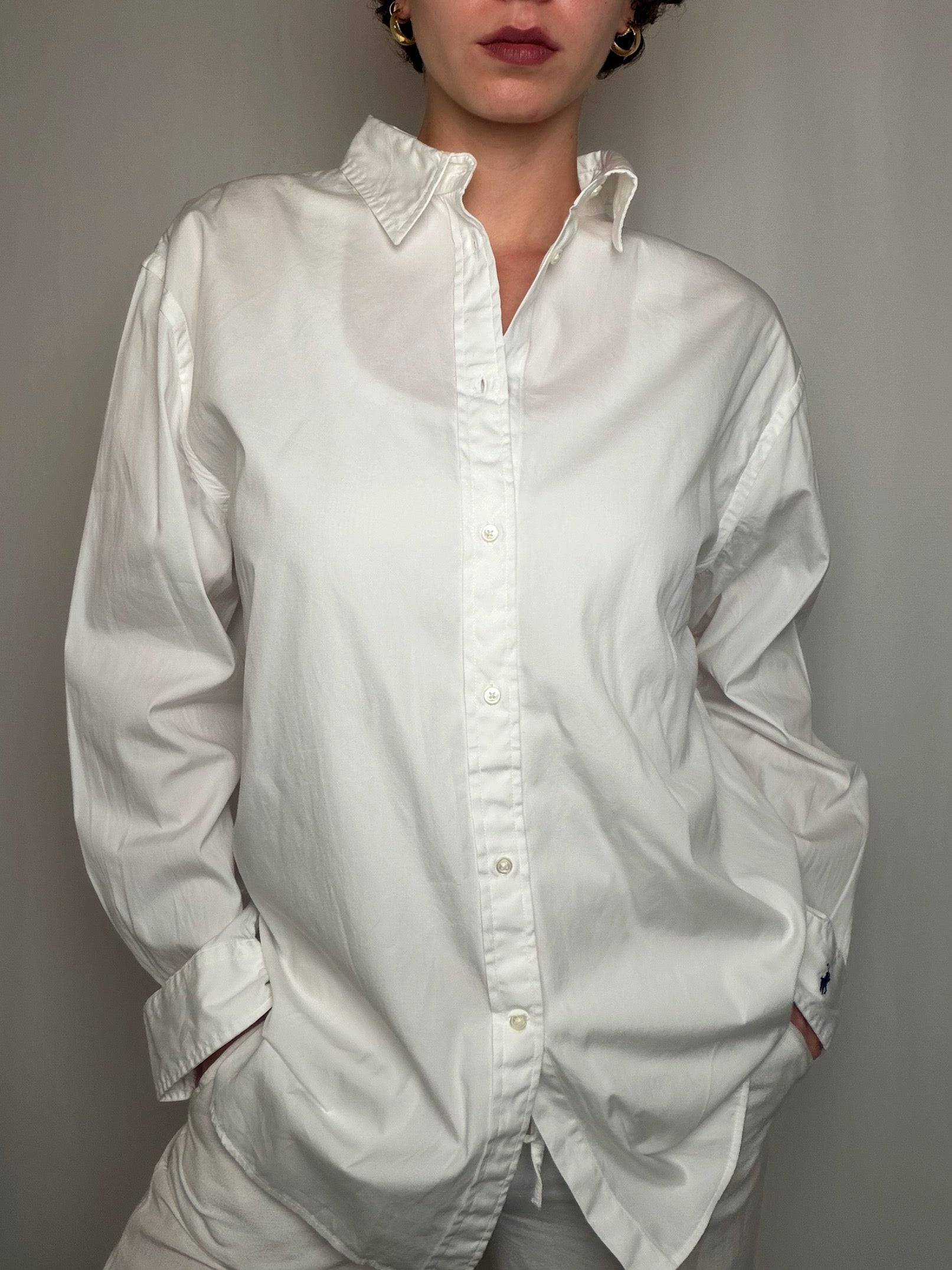 Chemise White Ralph Lauren L vintage