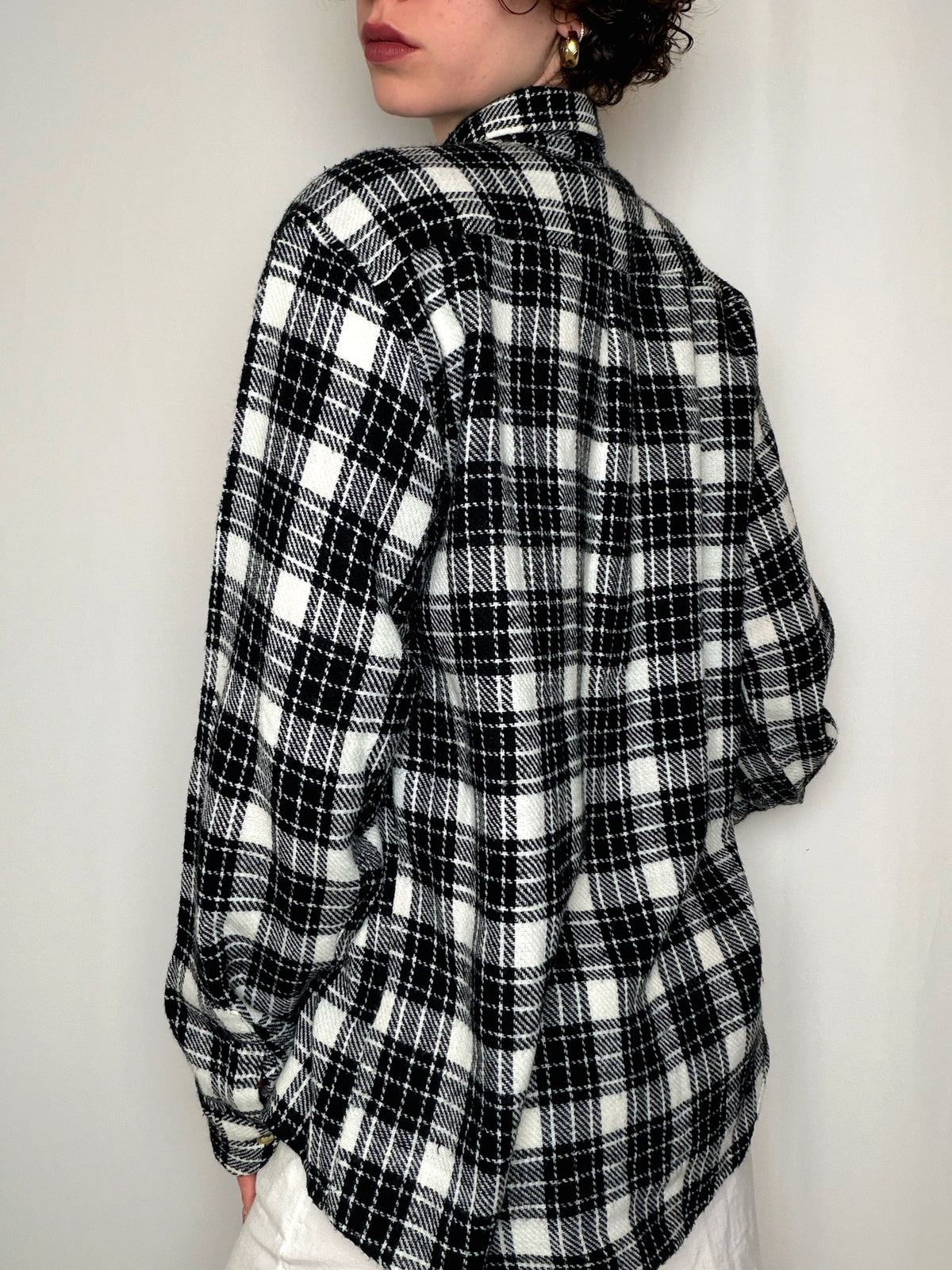 Chemise en flannelle à carreaux M vintage