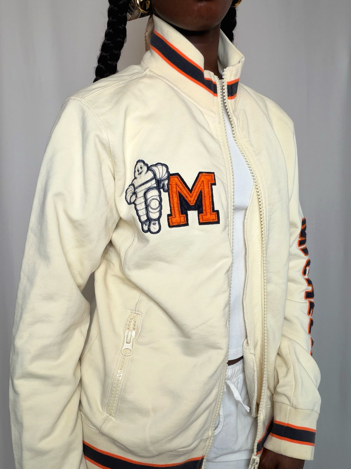 Jacket de sport beige Michelin L vintage