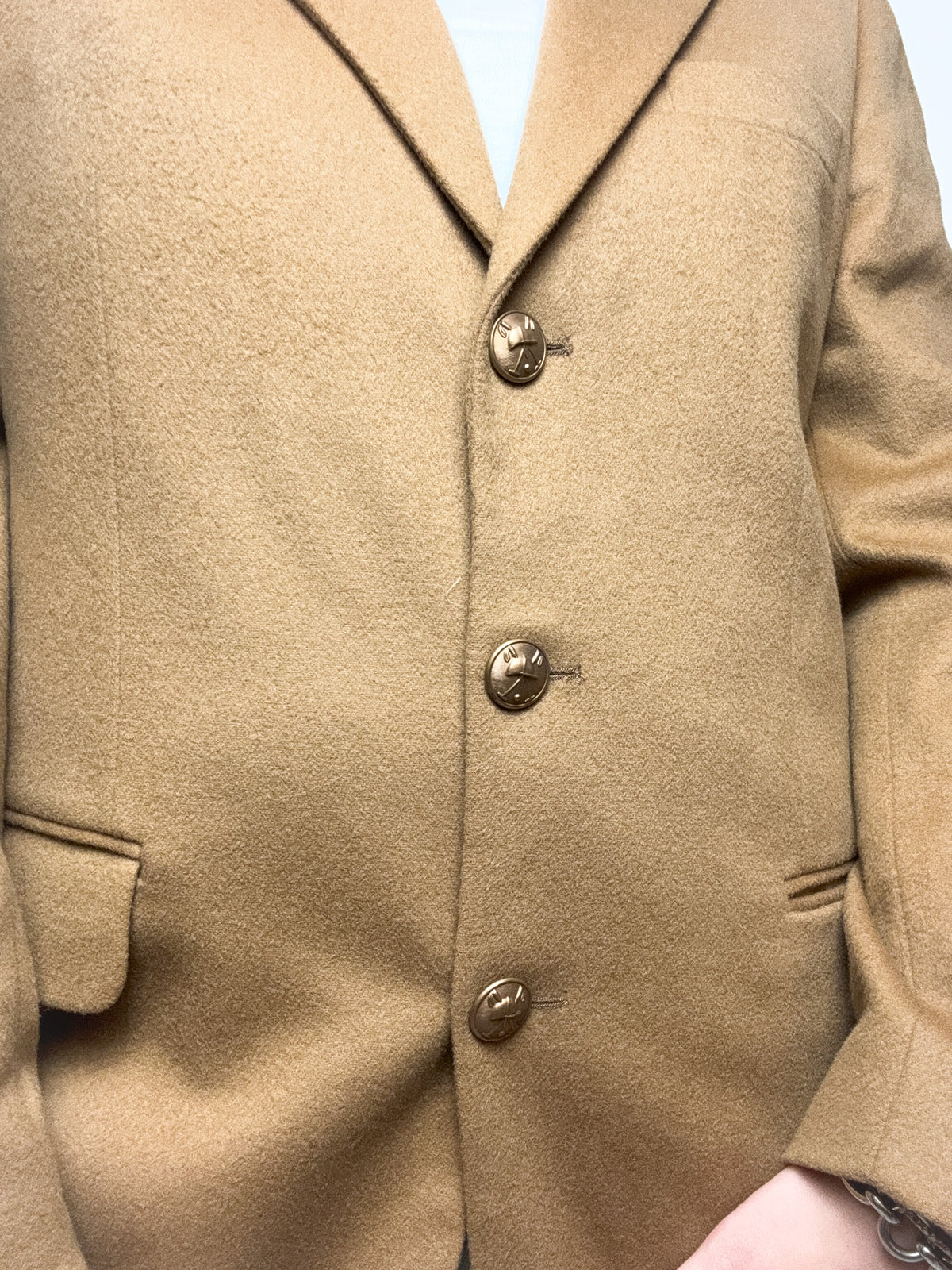 Veste blazer vintage brun clair M/L