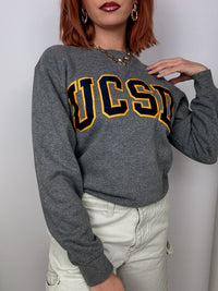 UCSD Vintage S Grey Sweater