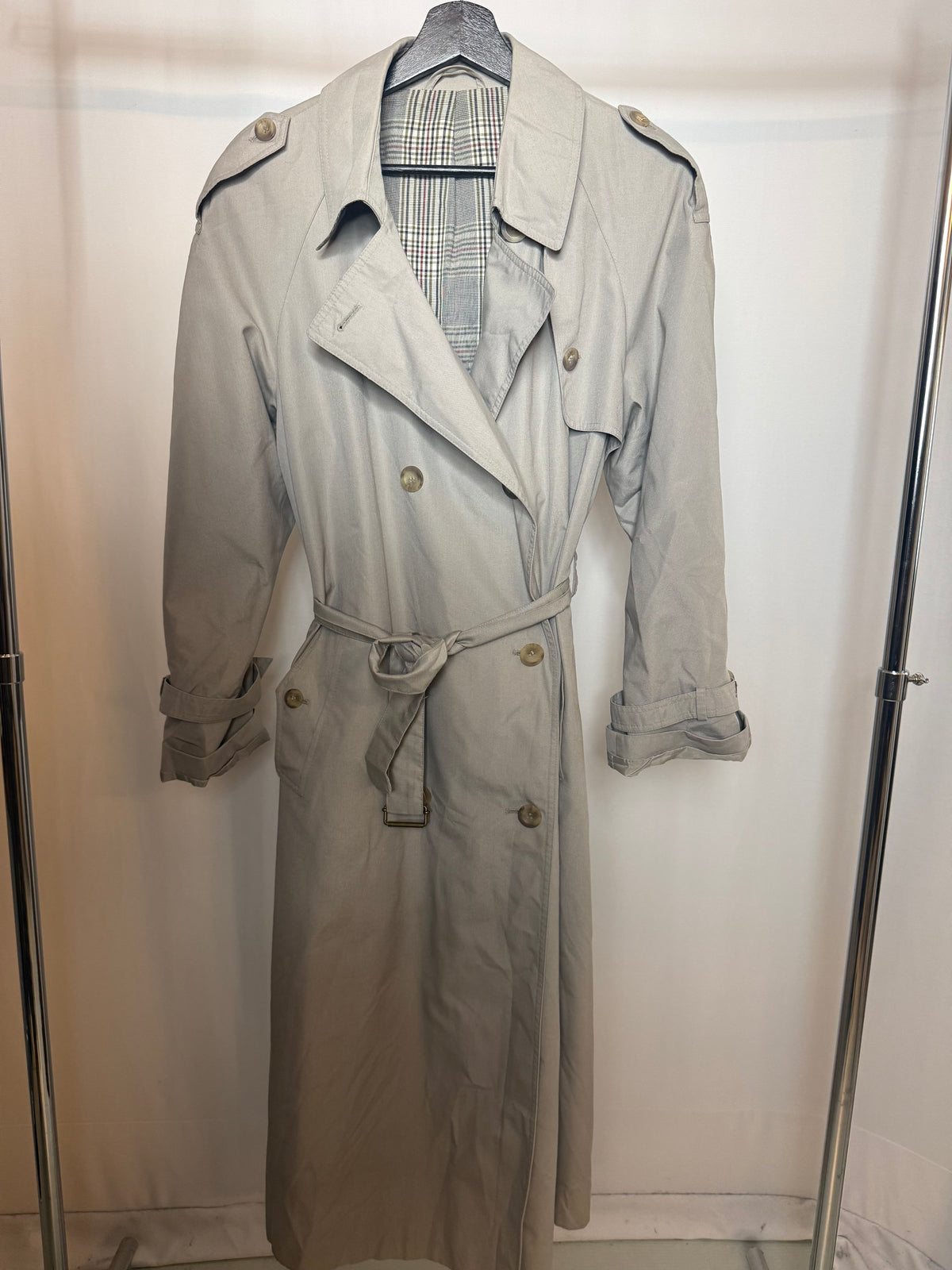 Trench gris beige L live