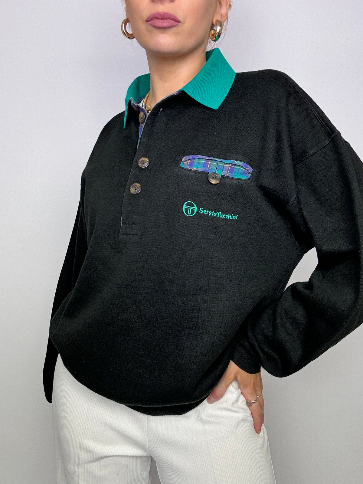 Sergio Tachini Black American Vintage Sweater