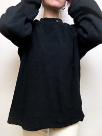 Vintage fleece sweater black XL