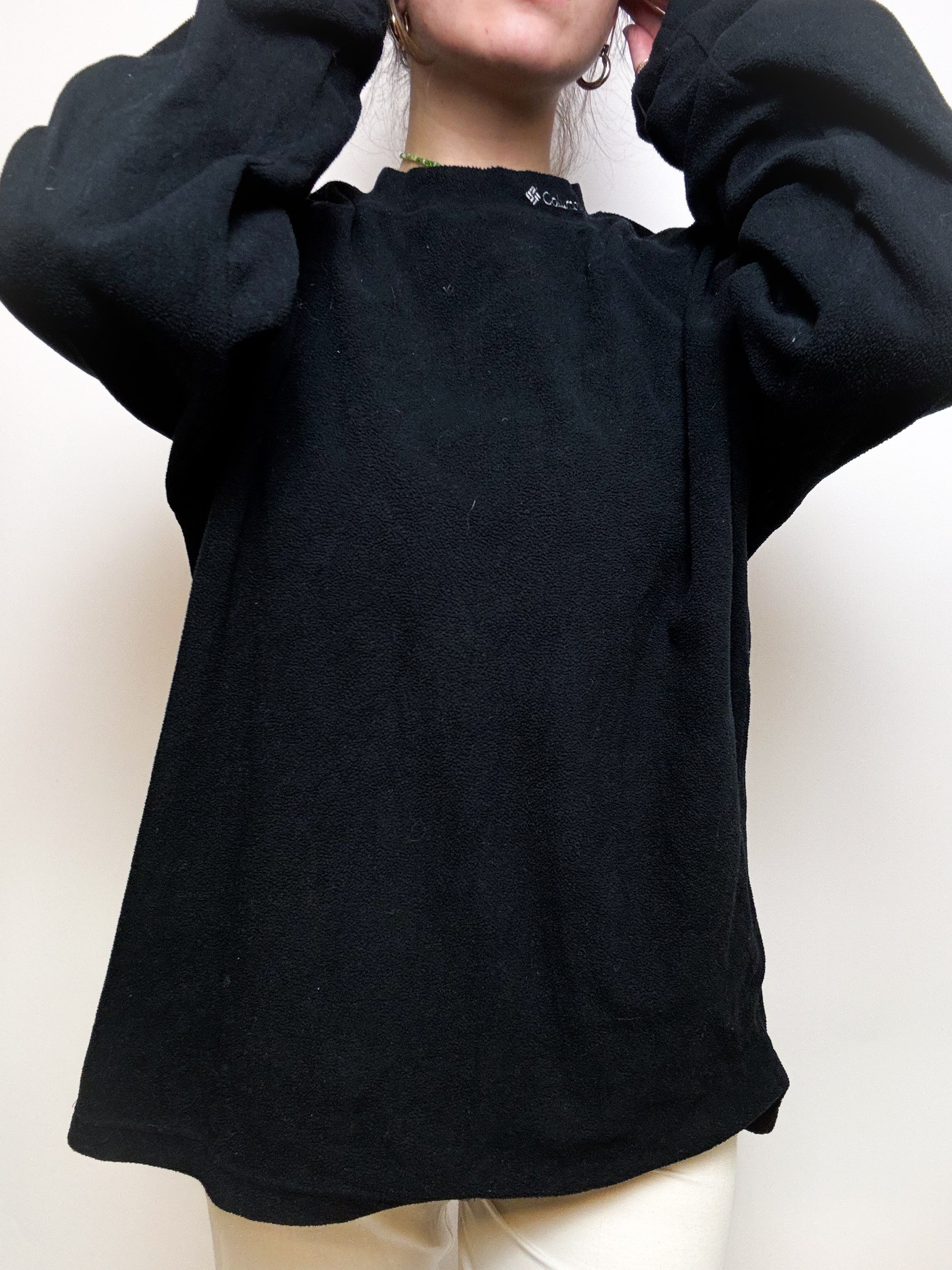 Vintage fleece sweater black XL