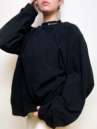 Vintage fleece sweater black XL