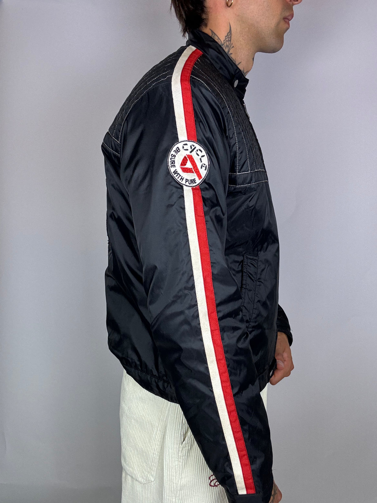 Vintage black and red Racing spy bomber 
