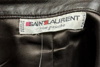Jupe en cuire vintage YSL