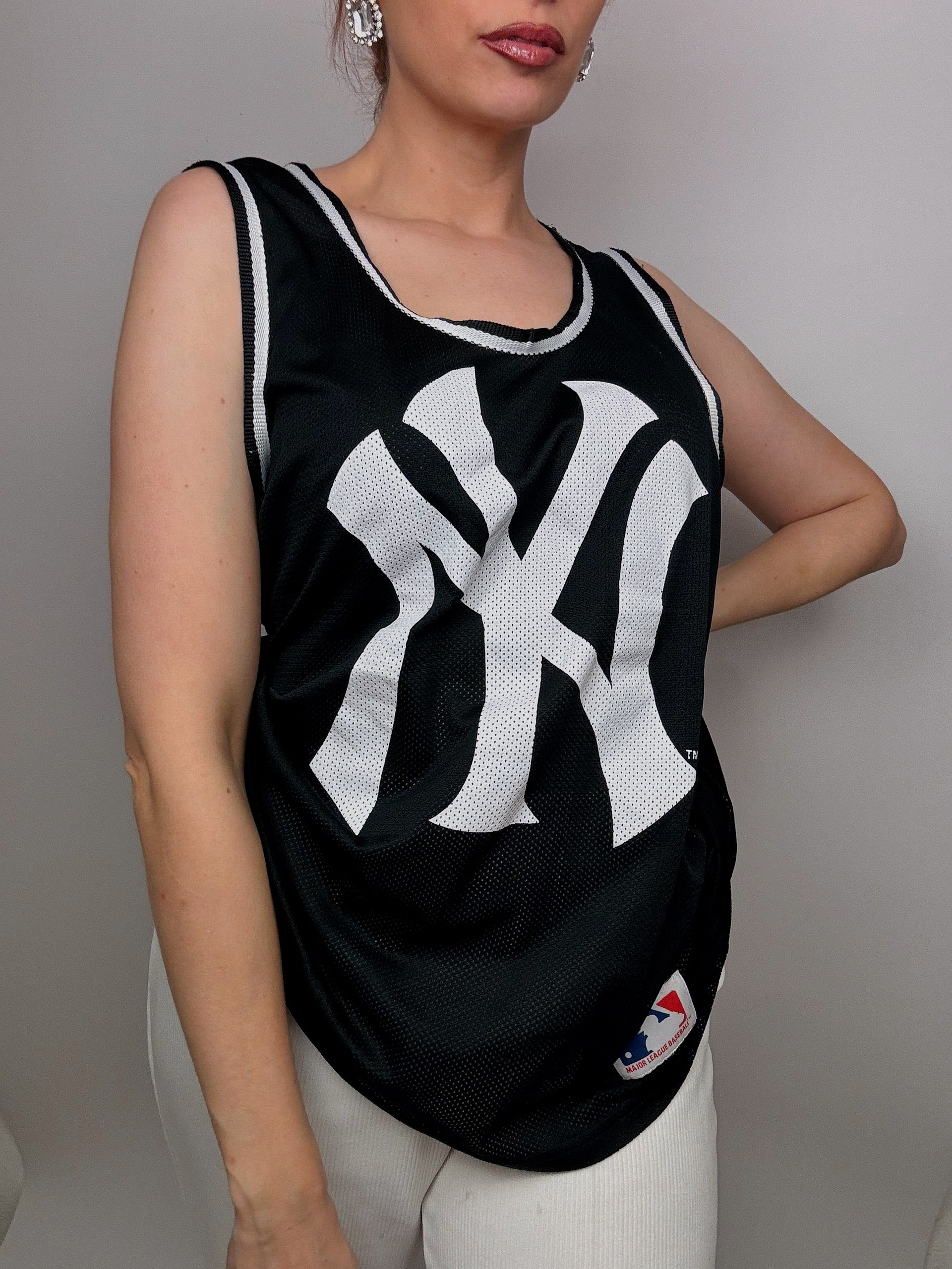 Vintage amerikanisches Trikot schwarz L