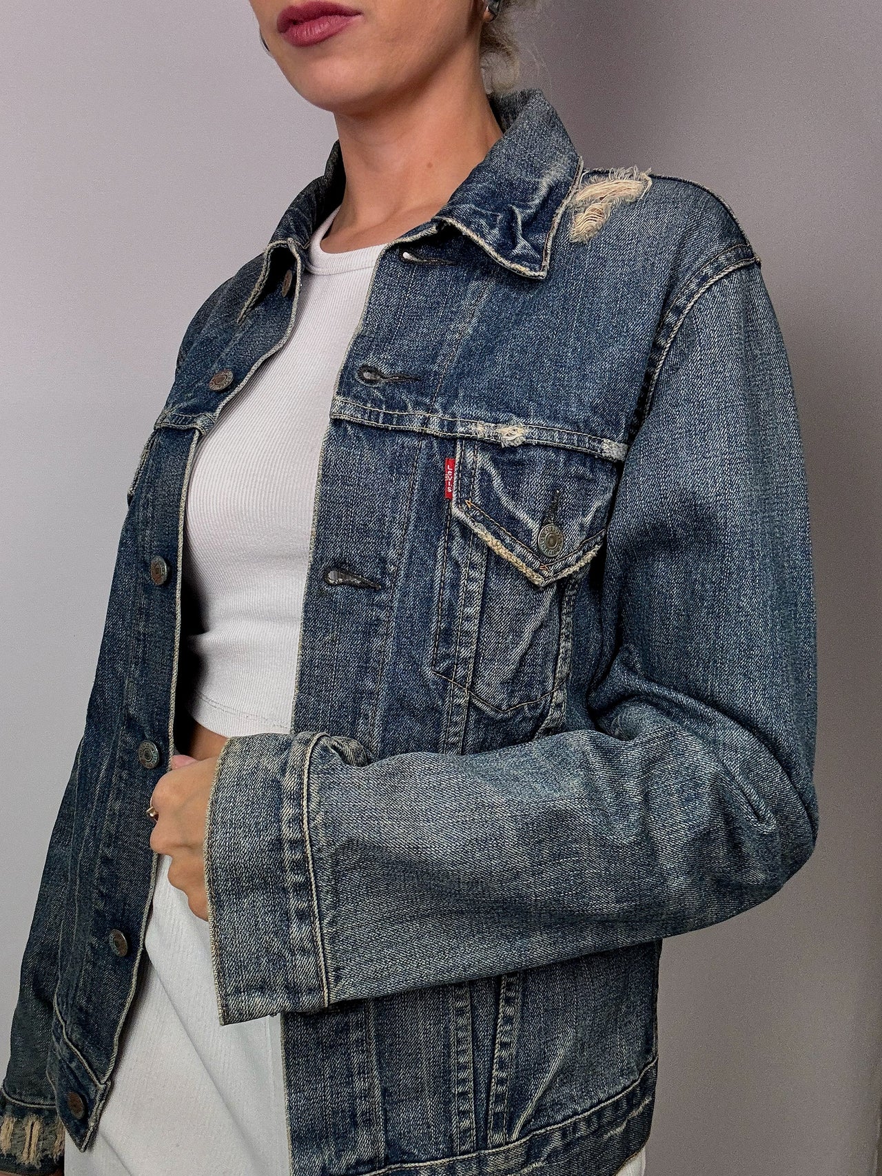 Veste denim troué vintage Levi’s