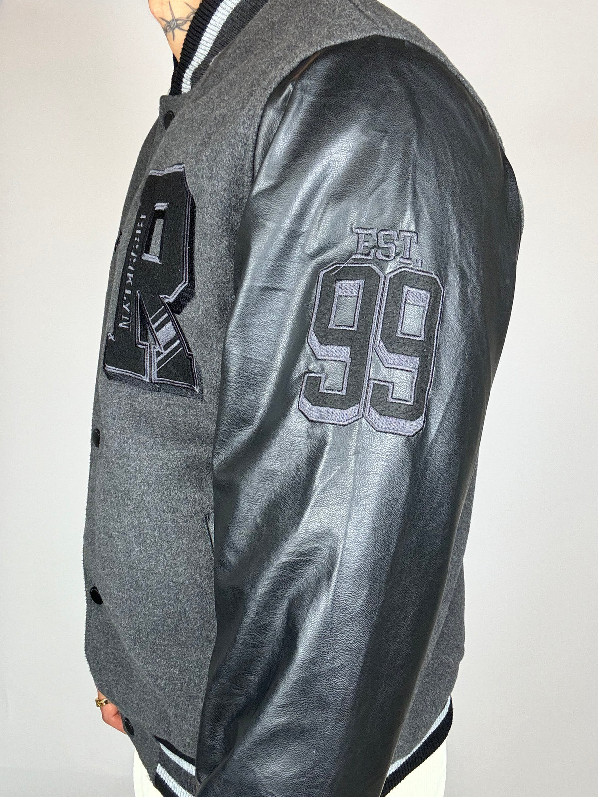Vintage black bomber 
