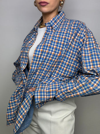 Vintage RFL Blue Checkered Shirt