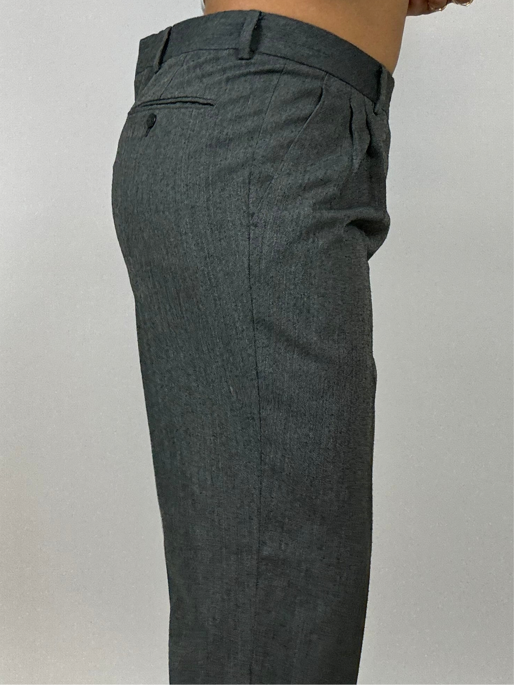 Vintage graue maßgeschneiderte Hose