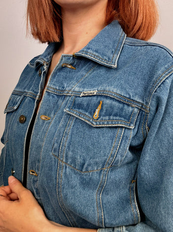 Vintage blaue Jeansjacke S