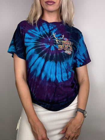 T-shirt racing tie-dye violet