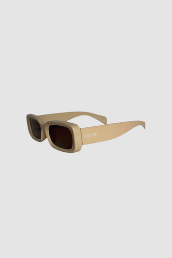 Blue recycled rectangular vintage glasses with blue lenses 