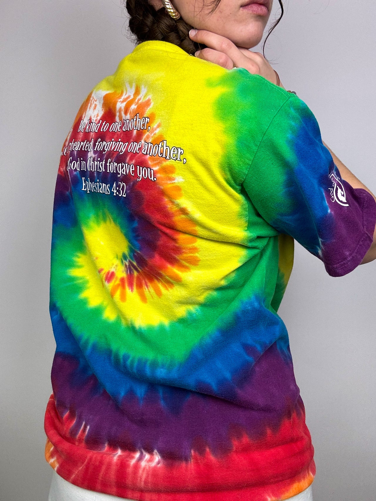 Vintage tie and dye multicolor t-shirt M