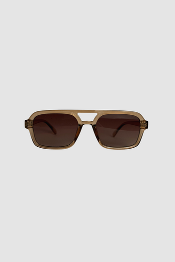 Blue recycled rectangular vintage glasses with blue lenses 
