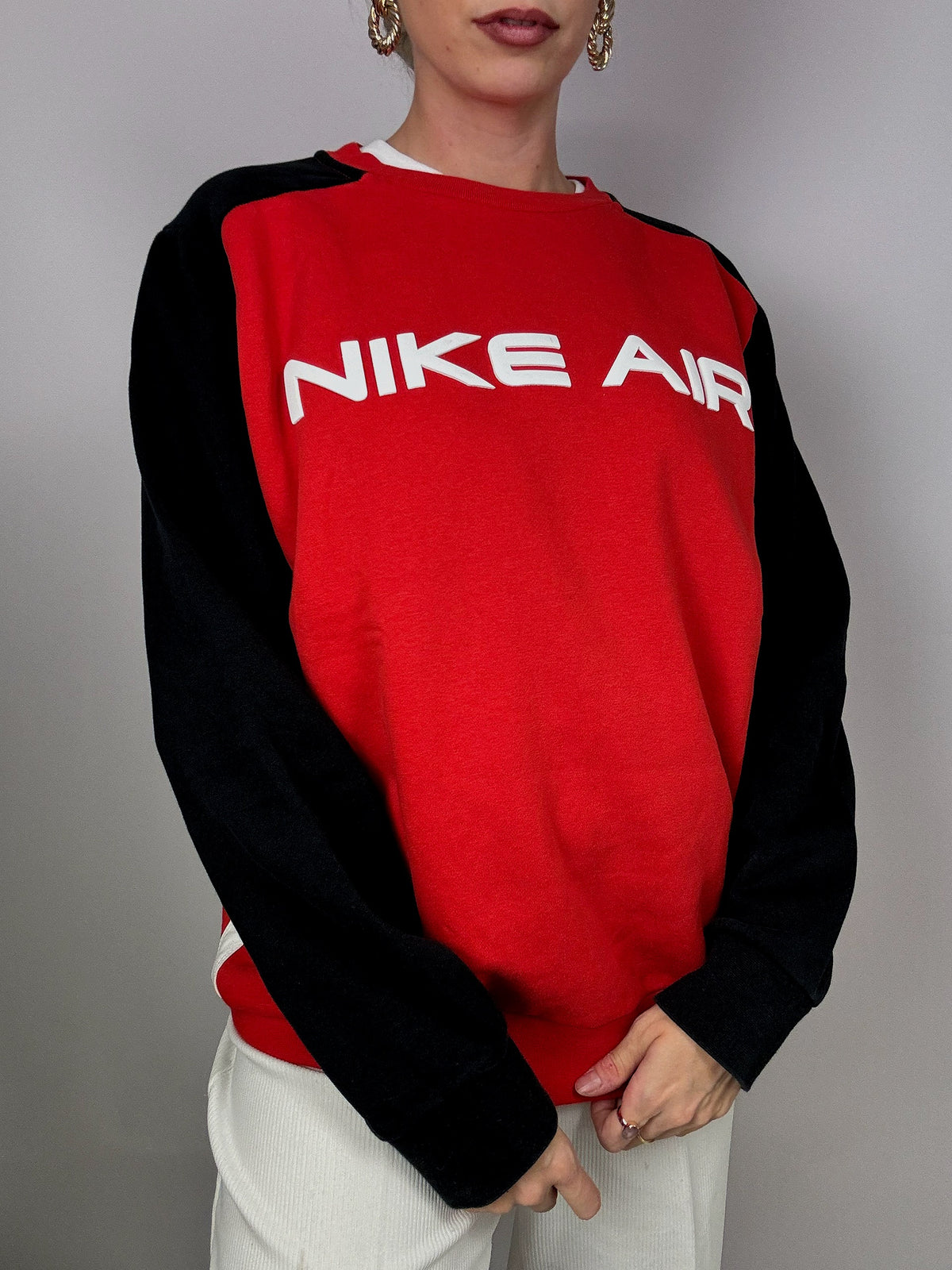 Black and red Nike Air sweater