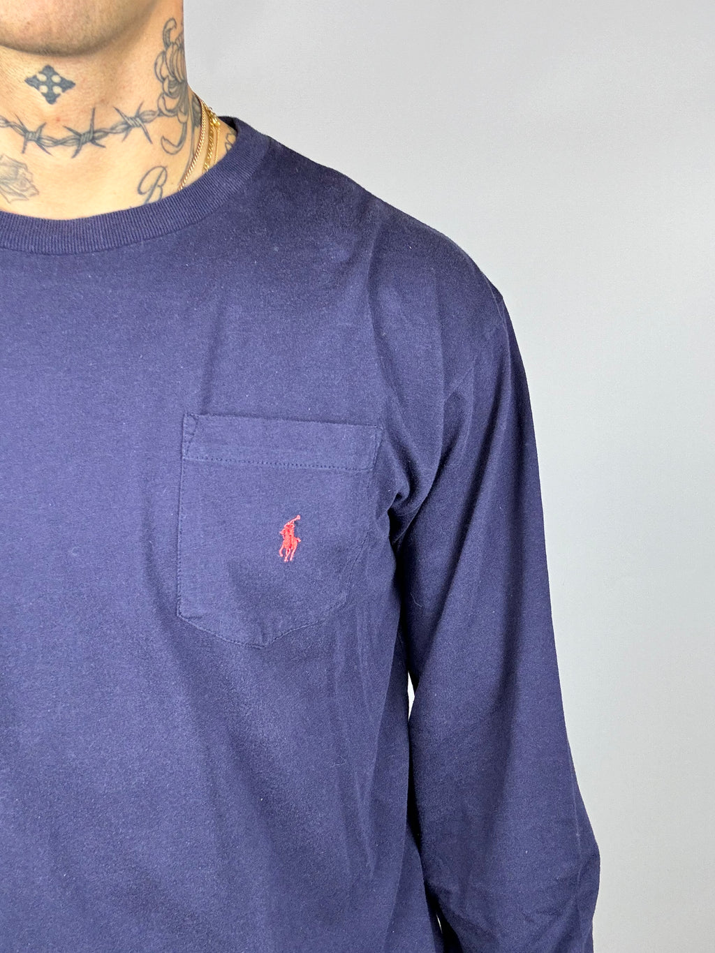 Ralph Lauren Navy Blue Long Sleeve Sweater M