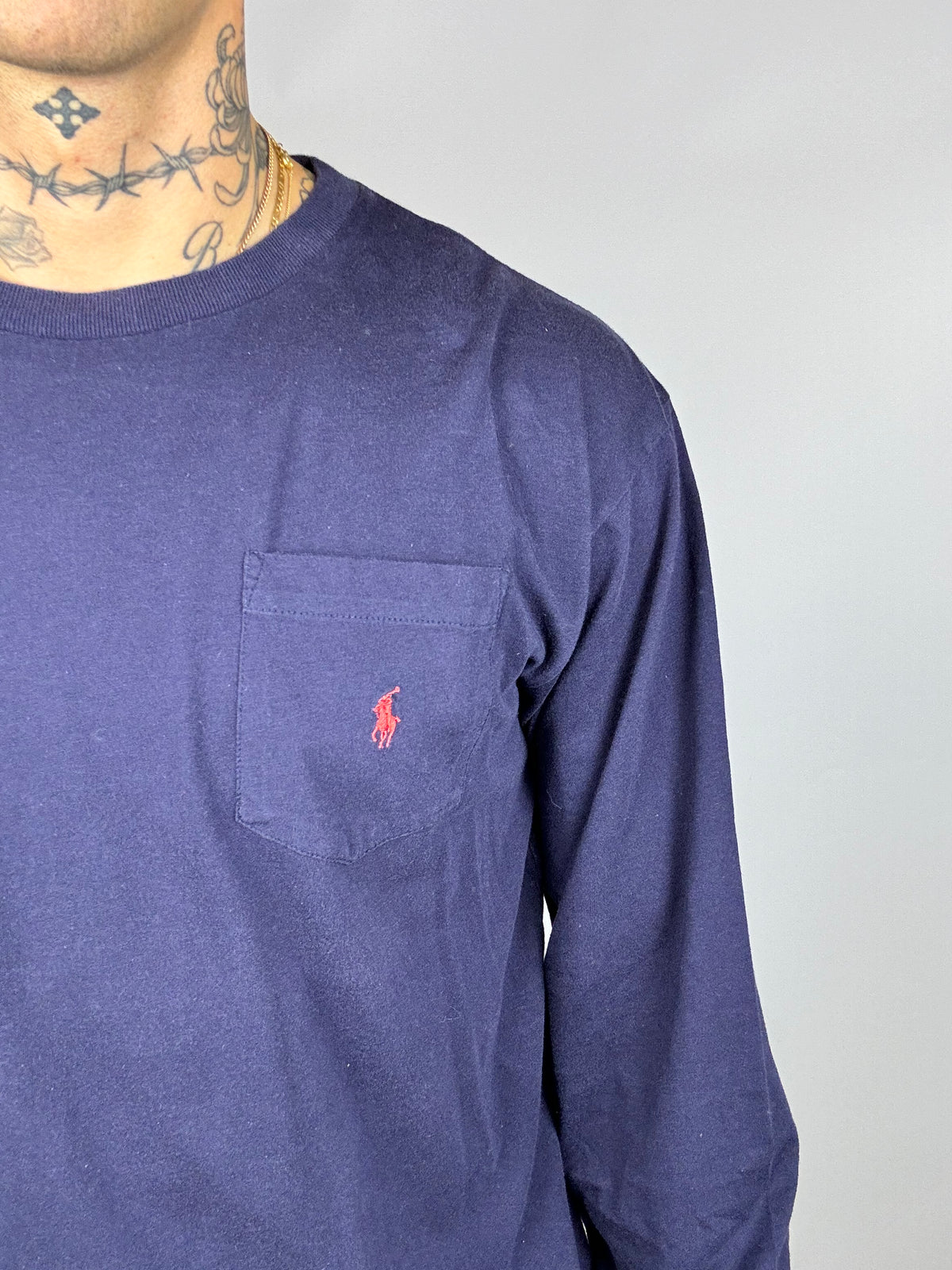 Ralph Lauren Navy Blue Long Sleeve Sweater M