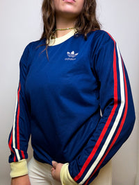 Vintage blue Adidas American sweater S/M 