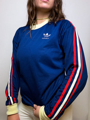 Vintage blue Adidas American sweater S/M 