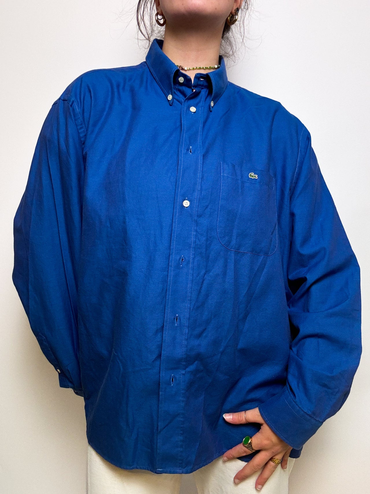 Vintage blue Lacoste shirt L 