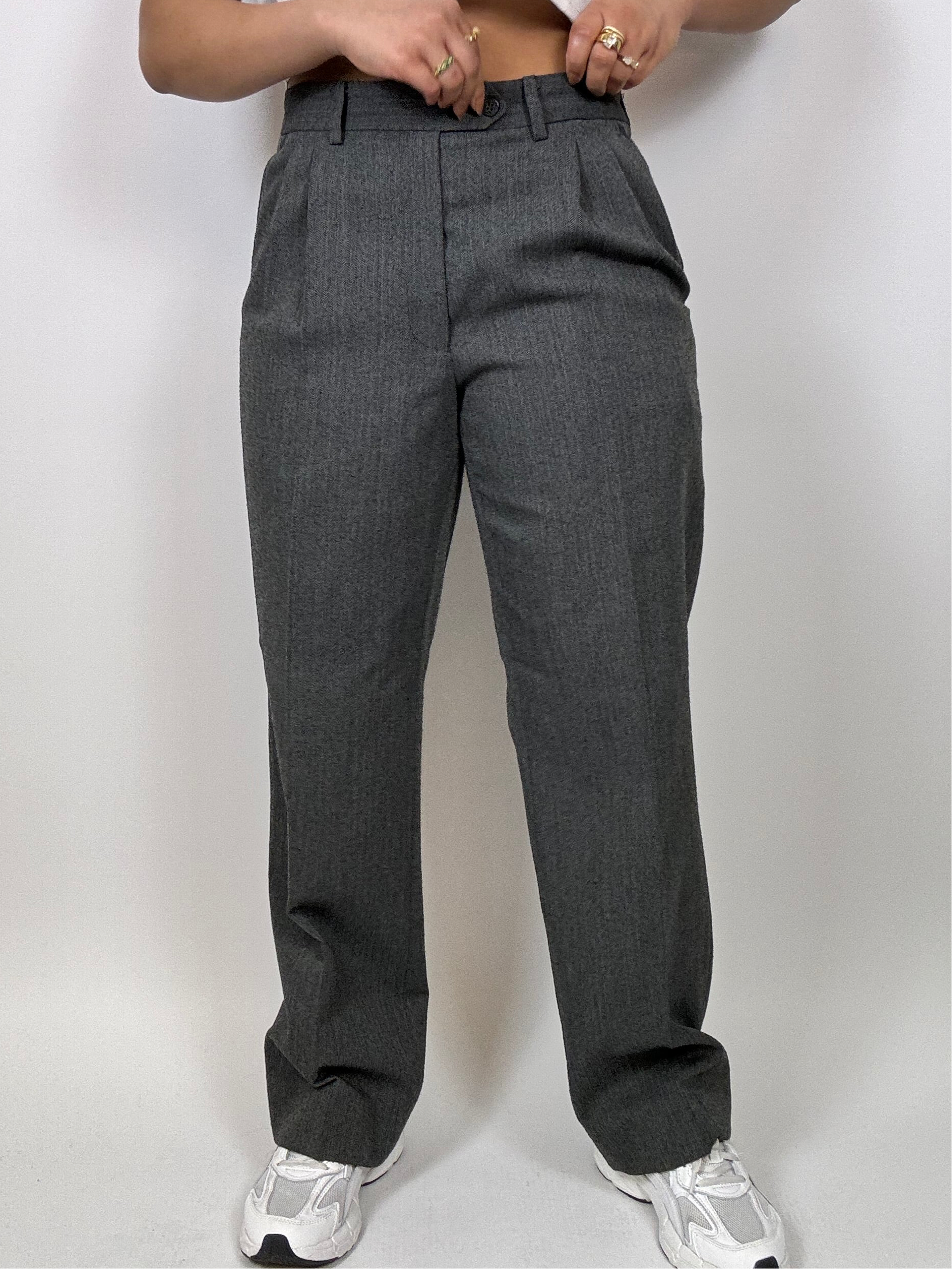 Vintage graue maßgeschneiderte Hose