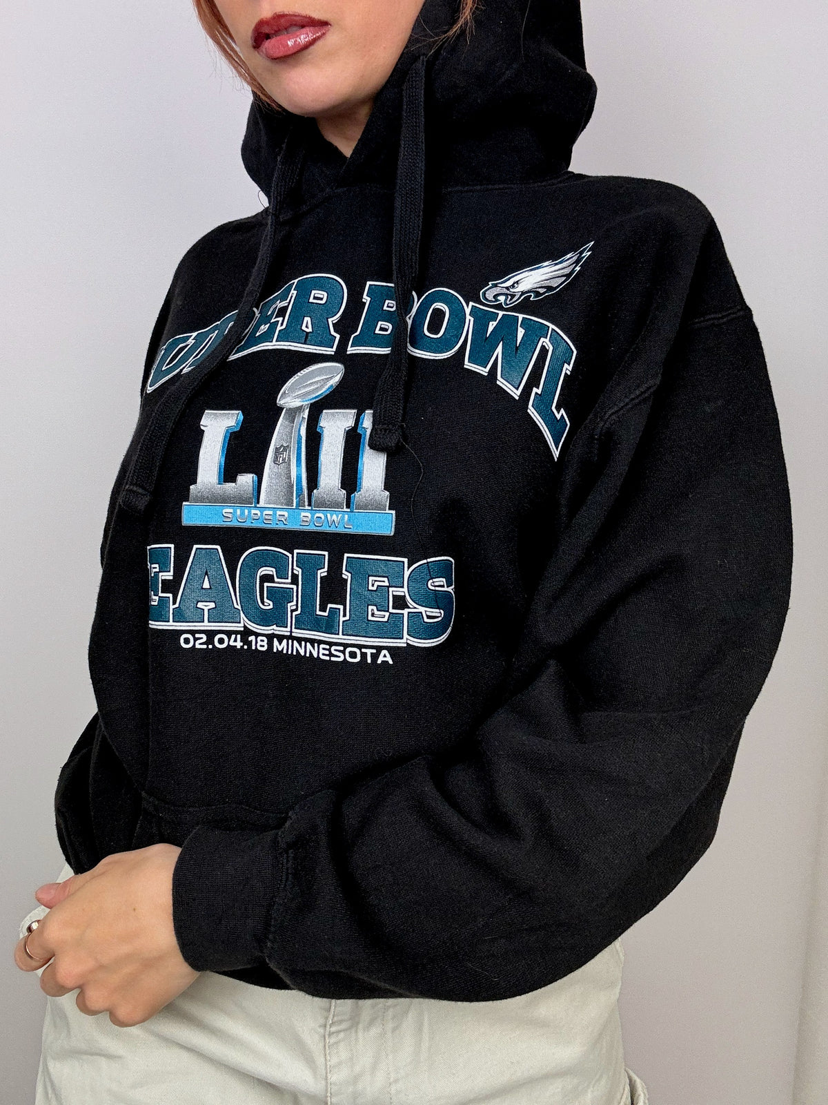 Black super bowl sweater Vintage M/L